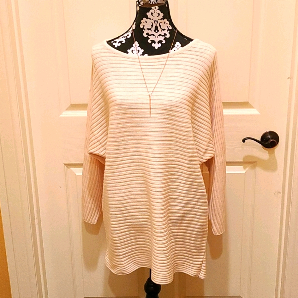 Beige batwing dress